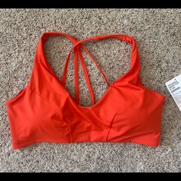 Athleta Other - NWT-Athleta Vermillion Triangle Bikini Top, D-DD, Extra Small